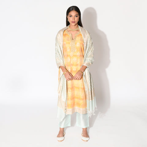 Zahra Banarasi Chanderi Silk Kurta Set